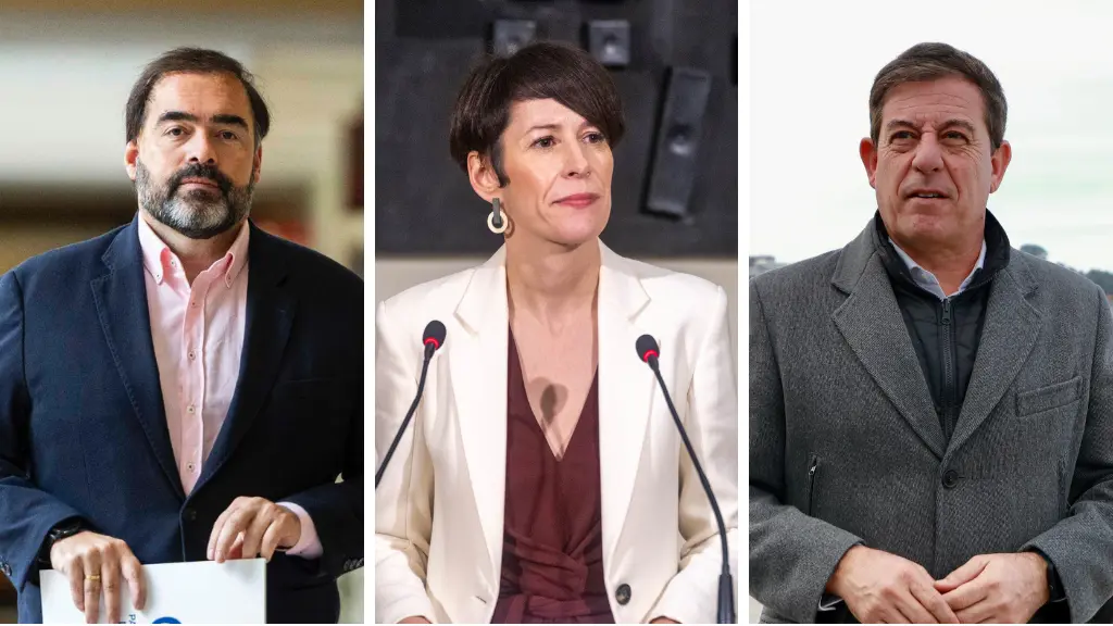 Alberto Pazos Cou&ntilde;ago, Ana Pont&oacute;n e Jos&eacute; Ram&oacute;n G&oacute;mez Besteiro (Foto: C&eacute;sar Arxina / Beatriz Ciscar / Europea Press / N&oacute;s Diario).