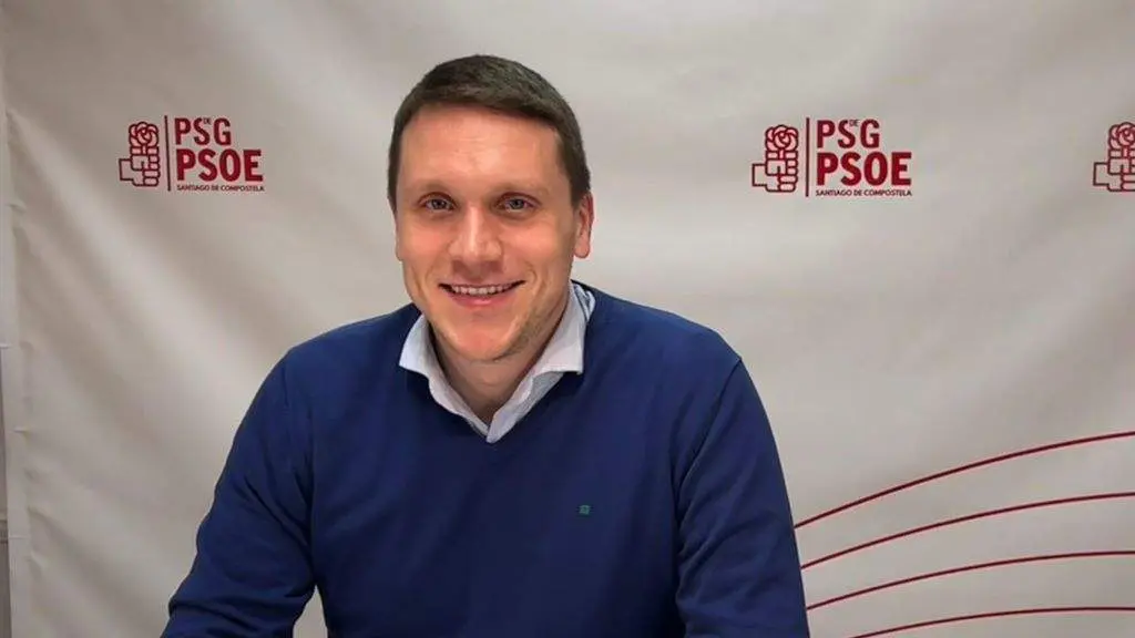 O secretario xeral do PSOE compostel&aacute;n, Aitor Bouza. (Foto: Europa Press)