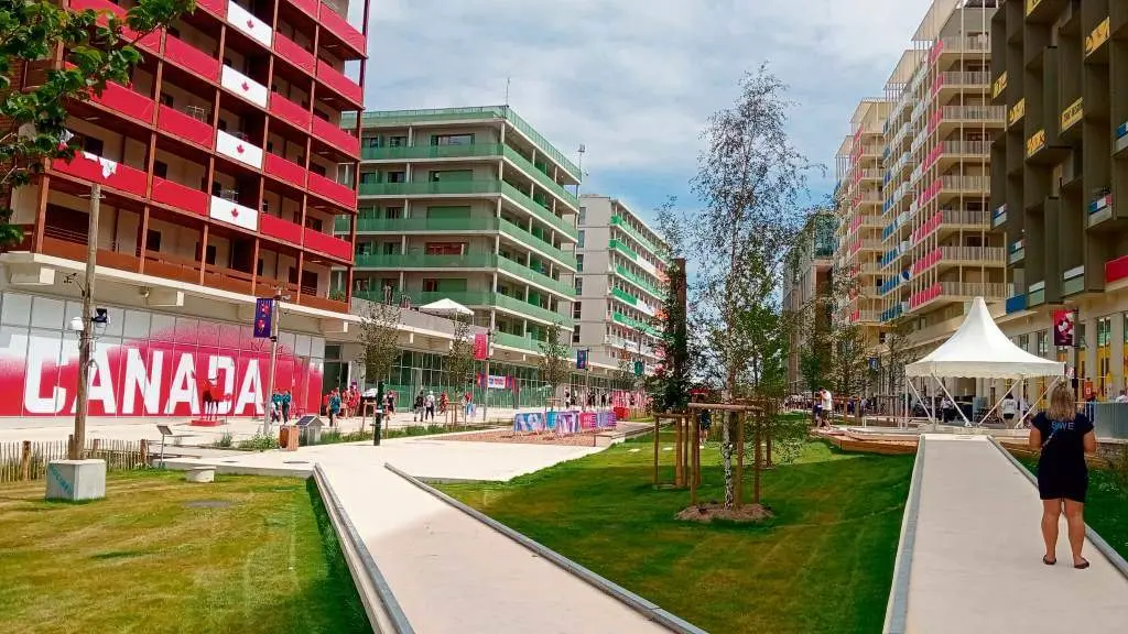 A Vila Ol&iacute;mpica de Saint-Denis. (Foto: Yuri Carrazoni Mier)