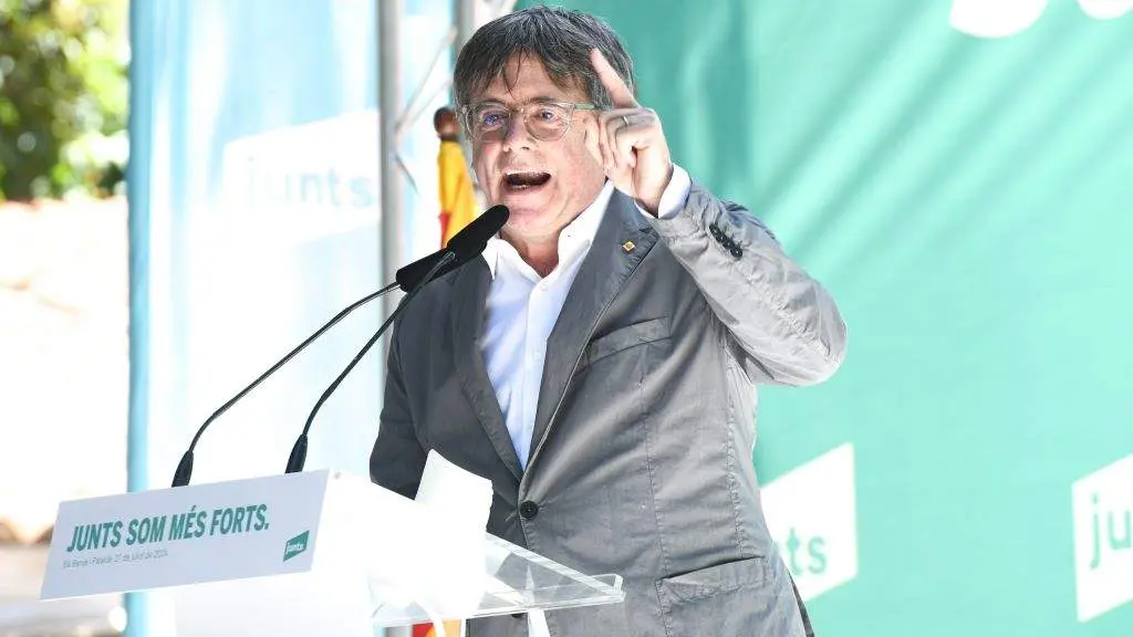 O ex president da Generalitat de Catalunya, Carles Puigdemont. (Foto: Gl&ograve;ria S&aacute;nchez / Europa Press)
