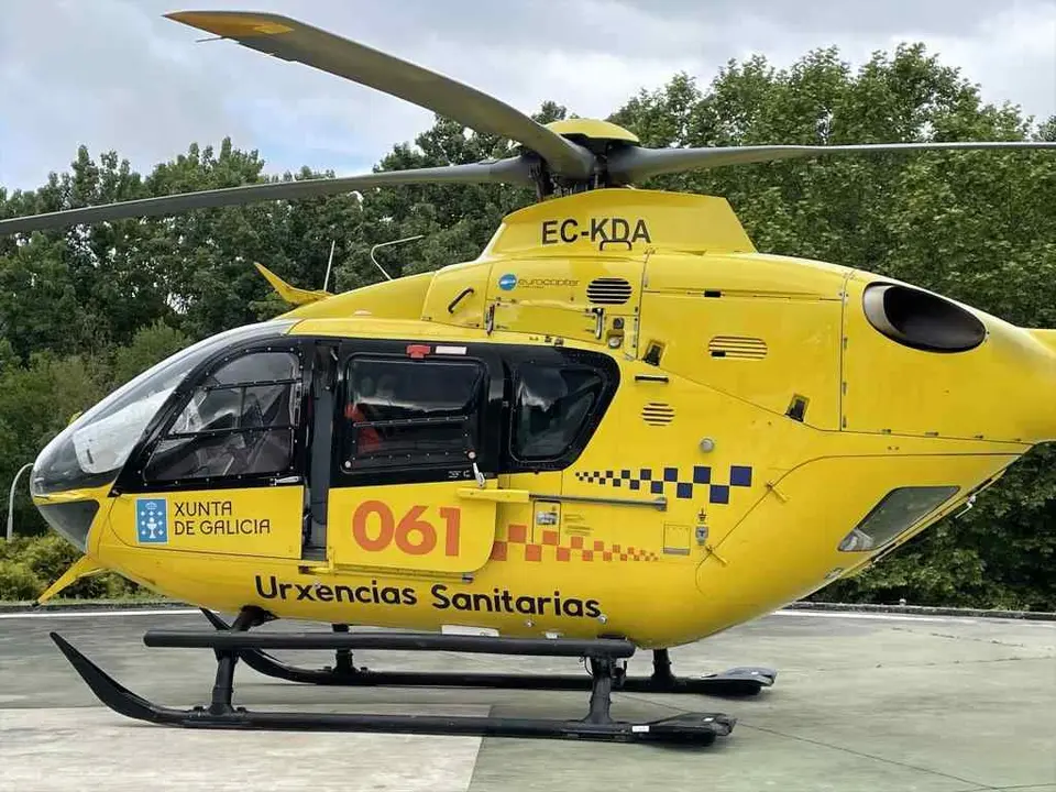 Imaxe de arquivo dun helic&oacute;ptero medicalizado. (Foto: Europa Press)