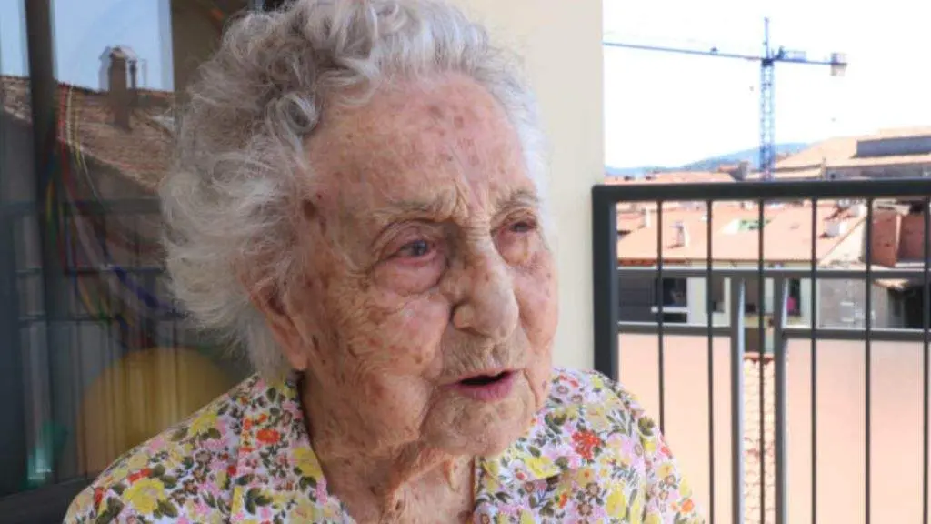 A catal&aacute; Maria Branyas. (Foto: VilaWeb)