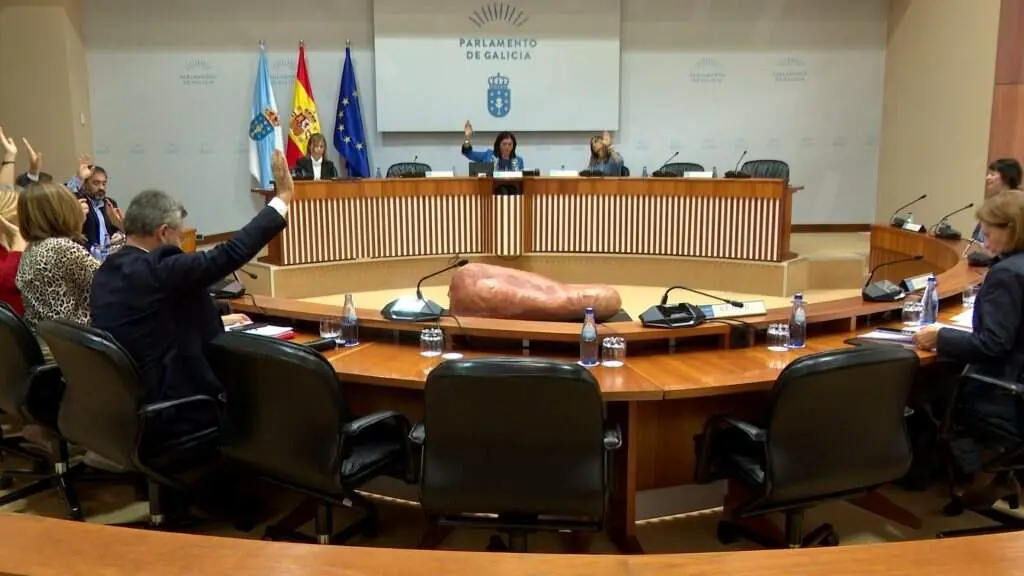 Comisi&oacute;n de investigaci&oacute;n dos contratos da Xunta da Galiza, esta terza feira, no Parlamento galego. (Foto: Europa Press)