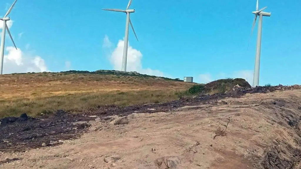 Danos en zonas de turbeiras nos montes da Ru&ntilde;a. (Foto: Adega)