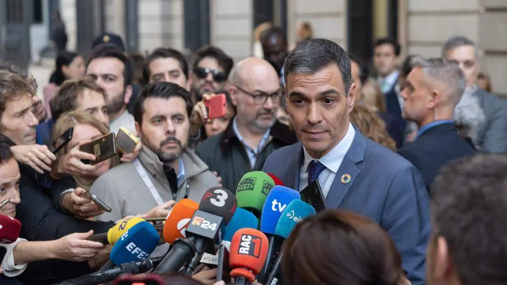 O presidente do Goberno espa&ntilde;ol, Pedro S&aacute;nchez, onte tras a aprobaci&oacute;n da reforma fiscal no Congreso. (Foto: Eduardo Parra / Europa Press)