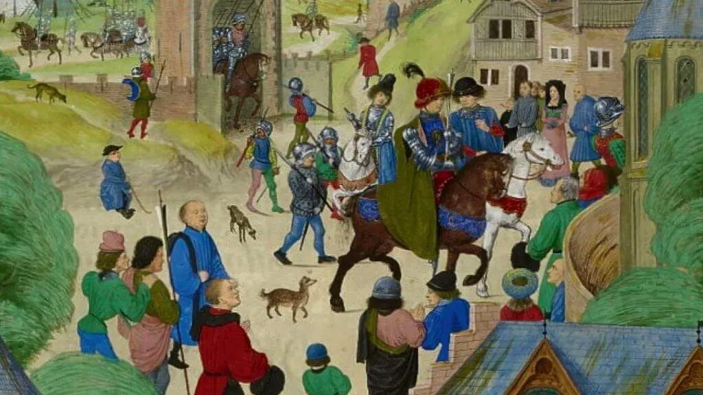 Toma de Ourense (Manuscrito das Cr&oacute;nicas de Froissart, Bruxas 2&ordf; metade do s&eacute;culo XV).