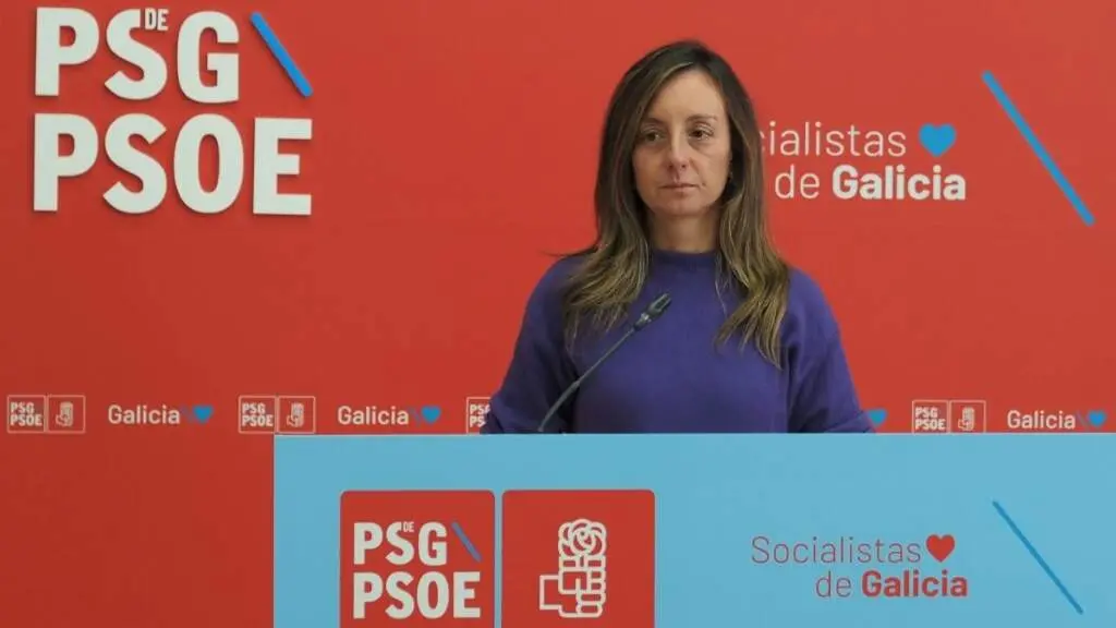 A deputada do PSdeG Paloma Castro, esta segunda feira. (Foto: N&oacute;s Diario)