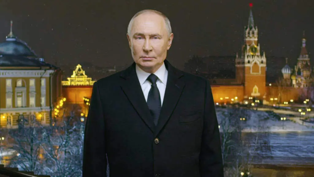 O l&iacute;der ruso Vladimir Putin o 31 de decembro de 2025. (Foto: Presidencia de Rusia /  Kremlin Pool / Europa Press / Contacto)