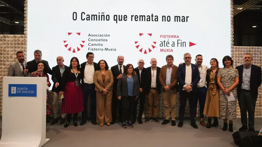 Presentaci&oacute;n esta sexta feira en Fitur da campa&ntilde;a 'Fisterra-Mux&iacute;a, o cami&ntilde;o que remata no mar'. (Foto: Deputaci&oacute;n da Coru&ntilde;a)