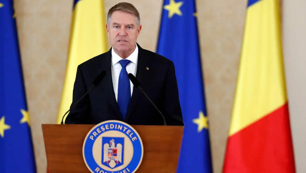 Klaus Iohannis, presidente de Roman&iacute;a, o 23 de decembro de 2024. (Foto: Zhang Gaiping / Europa Press / Contacto)