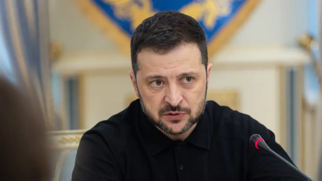 Zelenski, o pasado 5 de febreiro. (Foto: Europa Press / Contacto  Ukraine Presidency / Ukrainian)