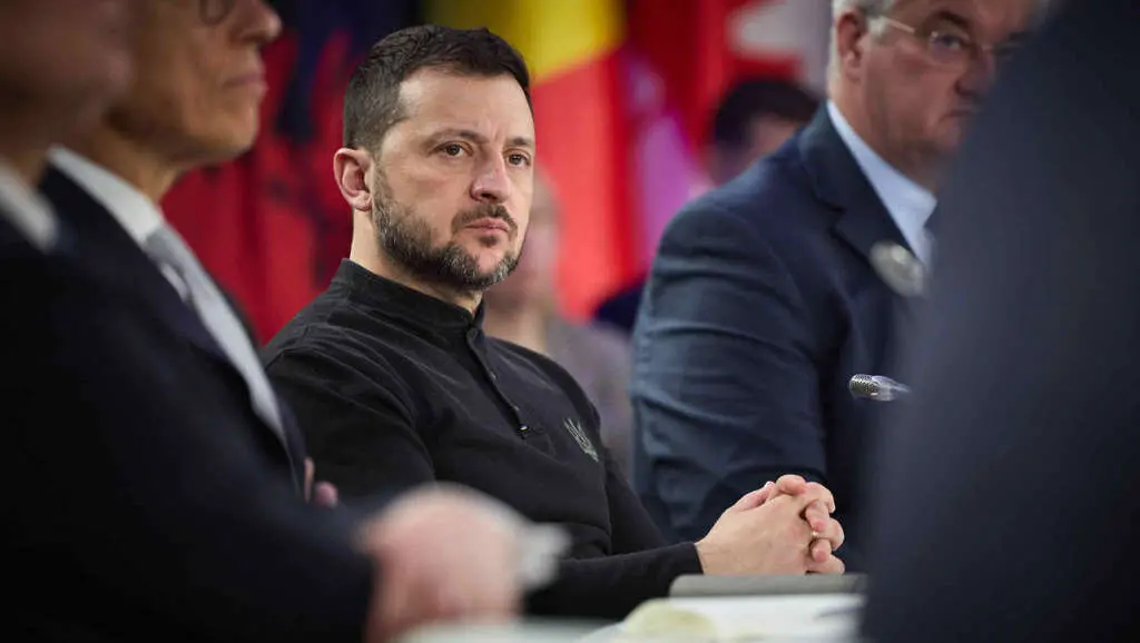 O presidente ucra&iacute;no, Volodimir Zelenski, o 24 de febreiro de 2025 en K&iacute;iv. (Foto: Presidencia de Ucra&iacute;na / DPA v&iacute;a Europa Press)