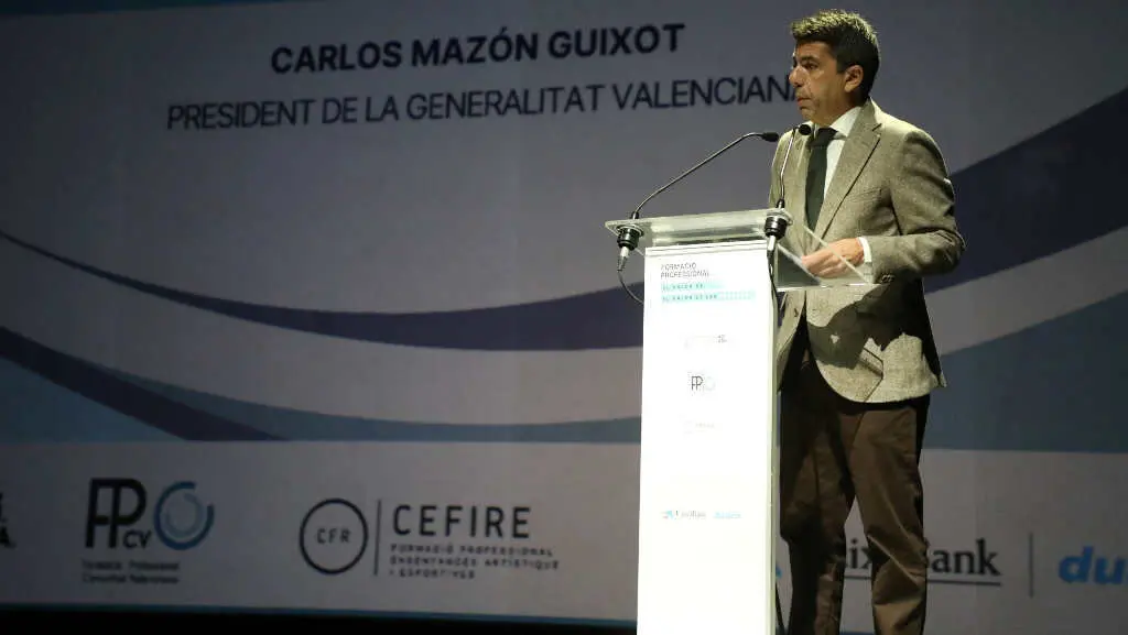 Carlos Maz&oacute;n (PP), presidente do Pa&iacute;s Valenci&agrave;, o 27 de febreiro de 2025. (Foto: GVA)