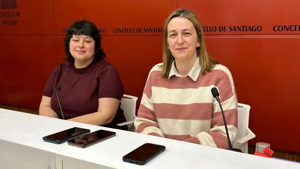 Lorena Conde e Miriam Louzao na presentaci&oacute;n desta cuarta feira. (Foto: N&oacute;s Diario)