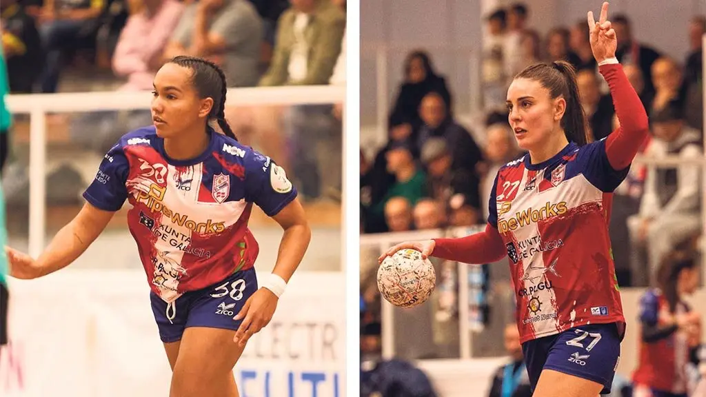 Ania Ramos (&aacute; esquerda) e Mar&iacute;a Sancha (&aacute; dereita). (Foto: Atl&eacute;tico Guard&eacute;s)