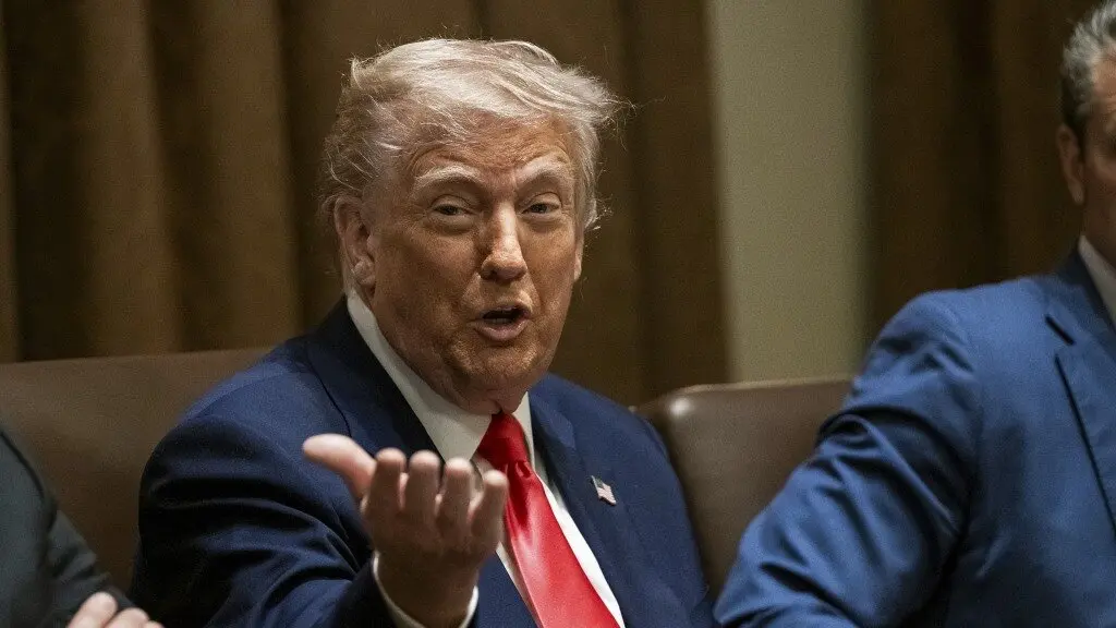 O presidente dos EUA, Donald Trump, o pasado 10 de abril. (Foto:  Molly Roberts / White House / Zuma Press / ContactoPhoto via Europa Press)