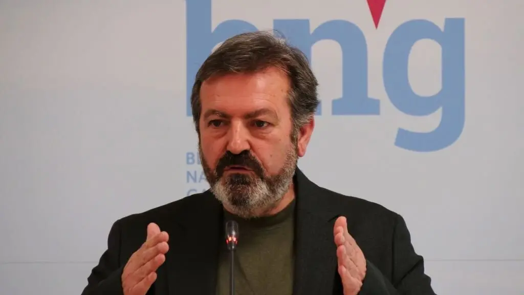 Lu&iacute;s Bar&aacute;, esta cuarta feira no Parlamento galego. (Foto: N&oacute;s Diario)