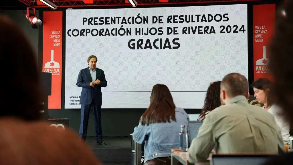 Presentaci&oacute;n de resultados de Hijos de Rivera, este 3 de xu&ntilde;o. (Foto: Hijos de Rivera)
