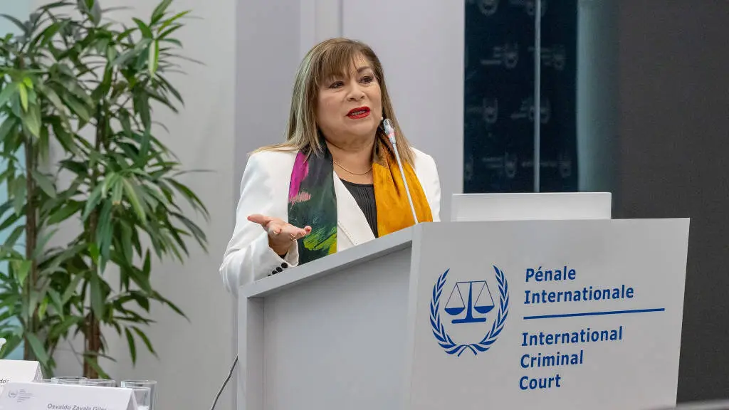 Luz del Carmen Ib&aacute;&ntilde;ez, xu&iacute;za do Tribunal Penal Internacional, o 22 de maio de 2025. (Foto: TPI)