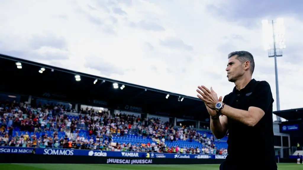 Antonio Hidalgo na s&uacute;a despedida da SD Huesca. (Foto: SD Huesca)