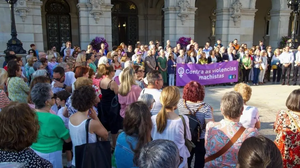 Concentraci&oacute;n na Coru&ntilde;a, esta segunda feira. (Foto: N&oacute;s Diario)