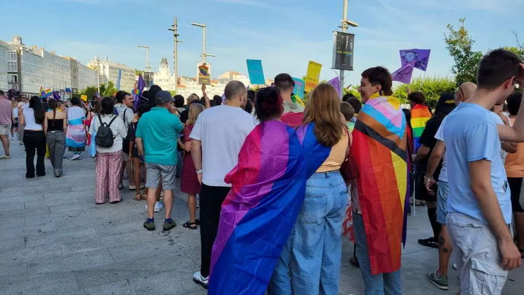 Marcha do Orgullo 2025 polas r&uacute;as da Coru&ntilde;a. (Foto: N&oacute;s Diario)