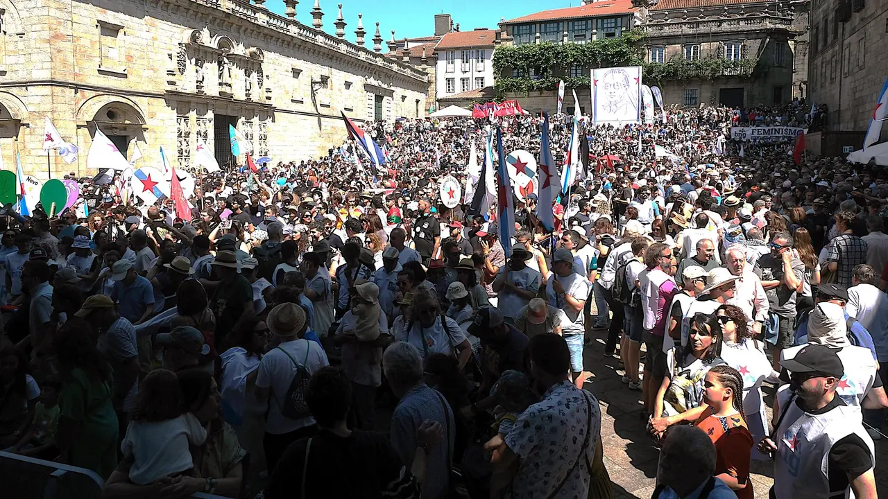 Manifestaci&oacute;n do BNG polo D&iacute;a da Patria Galega. (Foto: Arxina)