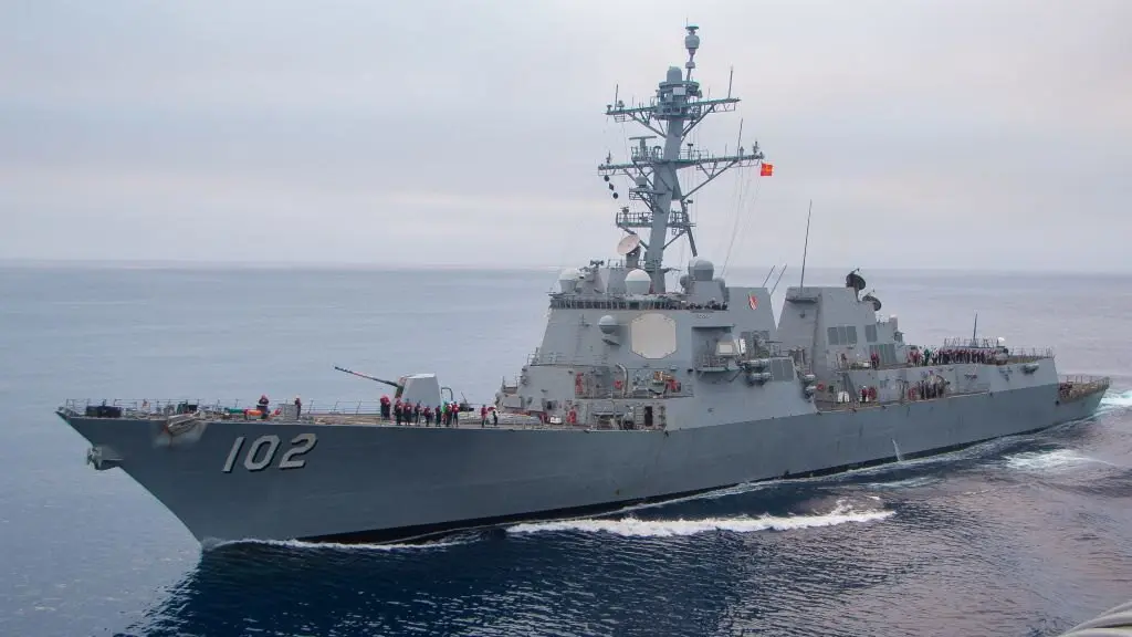 O buque de guerra dos Estados Unidos 'USS Sampson'. (Foto: US Navy)