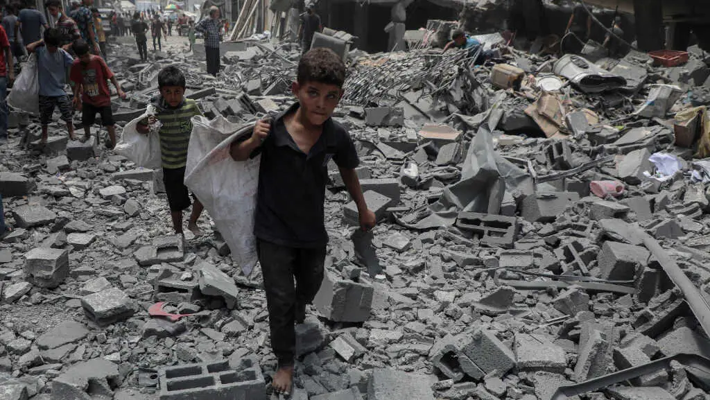 Oeste da Cidade de Gaza o 9 de agosto de 2025. (Foto: Rizek Abdeljawad / Europa Press / Contacto)