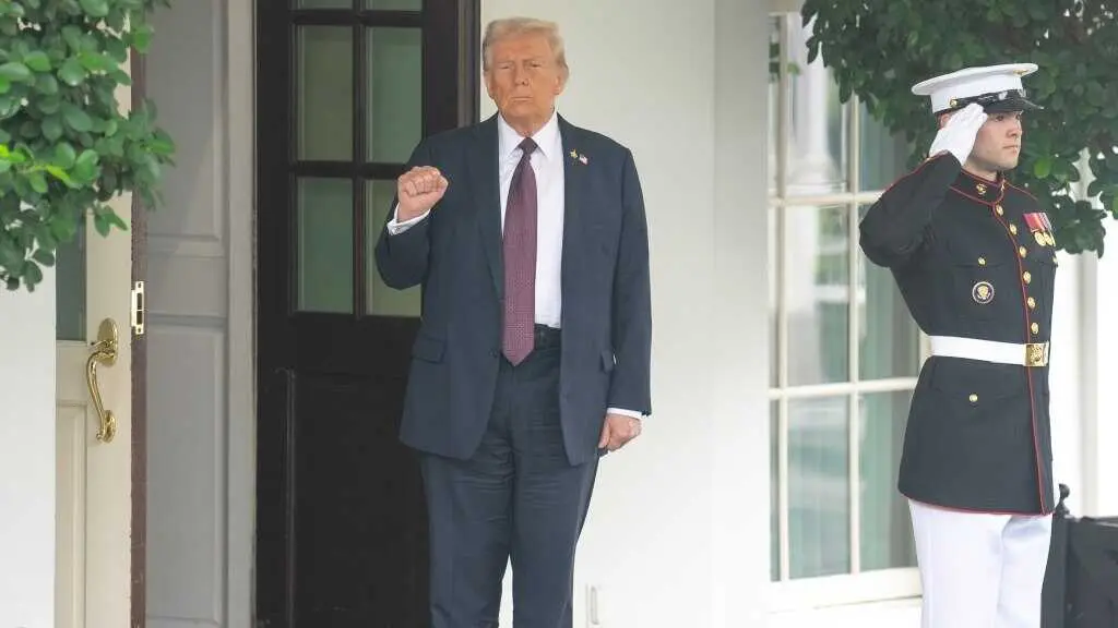 O presidente dos EUA, Donald Trump, esta segunda feira 29 de setembro. (Foto: Europa Press / Contacto / Hu Yousong)
