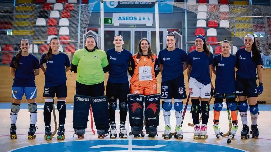 As xogadoras do HC A Coru&ntilde;a. (Foto: N&oacute;s Diario)