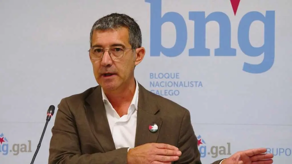 O deputado do BNG Iago Tabar&eacute;s, este 17 de outubro. (Foto: N&oacute;s Diario)