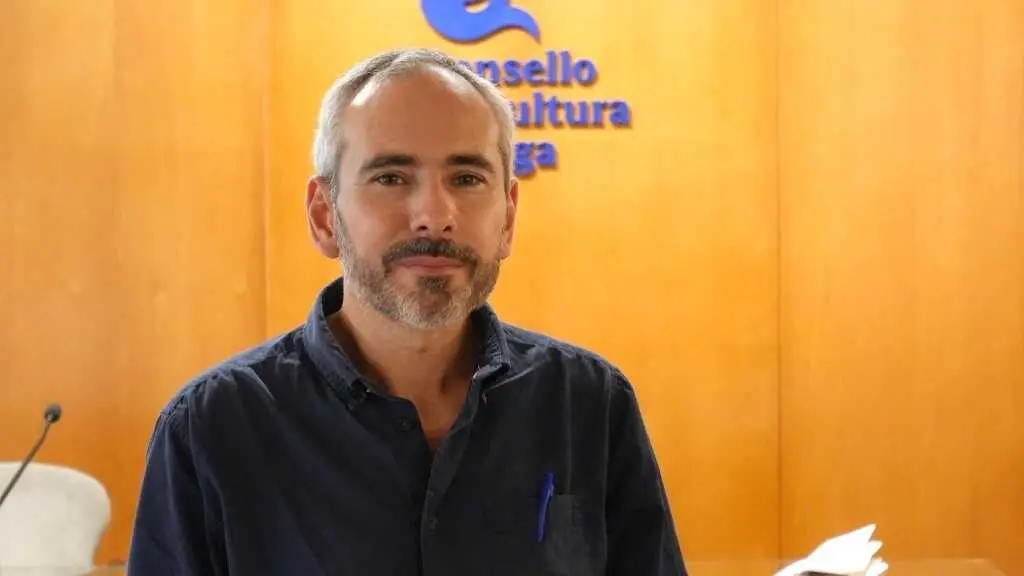 Eduardo Corbelle, esta segunda feira 20 de outubro, na xornada decorrida no Consello da Cultura Galega, en Compostela. (Foto: CCG)