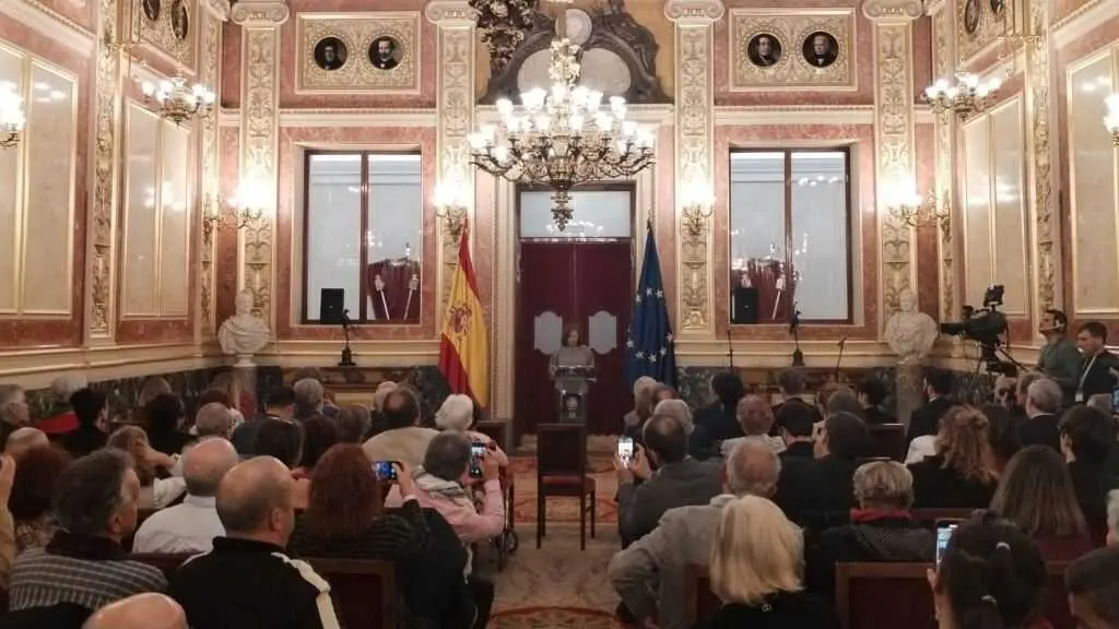 Francina Armengol, este 30 de outubro no Congreso. (Foto: Europa Press)