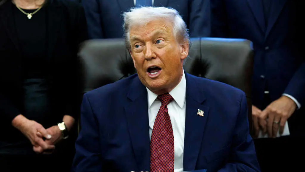 Donald Trump, presidente dos Estados Unidos, o 3 de decembro de 2025. (Foto: Will Oliver - Pool v&iacute;a CNP / Europa Press / Contacto)