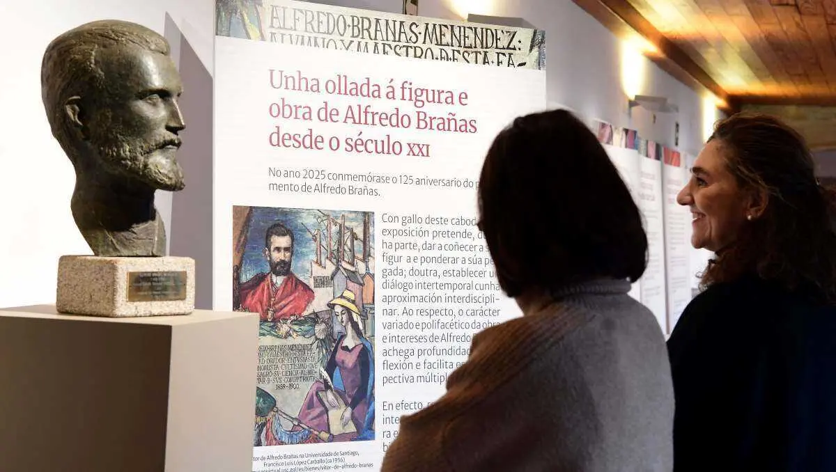 A mostra lanza unha ollada &aacute; obra de Bra&ntilde;as desde o s&eacute;culo XXI. (Foto: Santi Alvite)