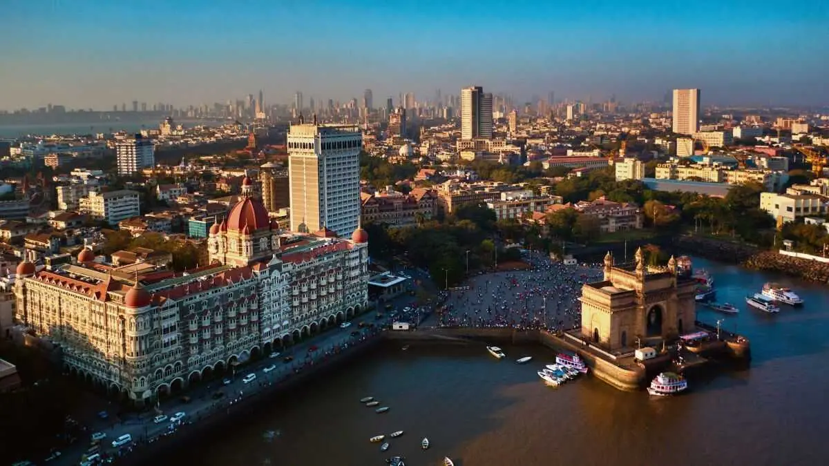 Vista panor&aacute;mica da
cidade india de Mumbai. (Foto: Roman)
