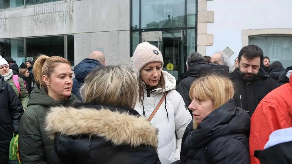 Lara M&eacute;ndez este 23 de xaneiro en Viveiro. (Foto: N&oacute;s Diario)