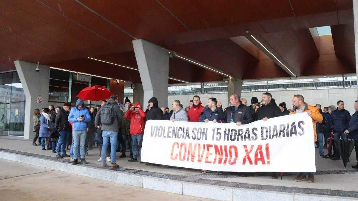 Mobilizaci&oacute;n do transporte por estrada a pasada semana. (Foto: N&oacute;s Diario)