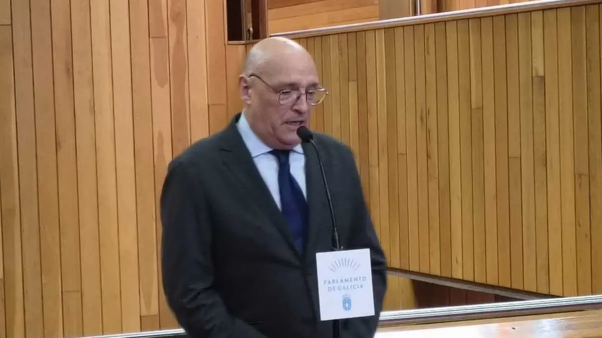 Armando Oxea, este 8 de abril no Parlamento galego. (Foto: N&oacute;s Diario)