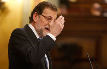 Rajoy, durante o debate
