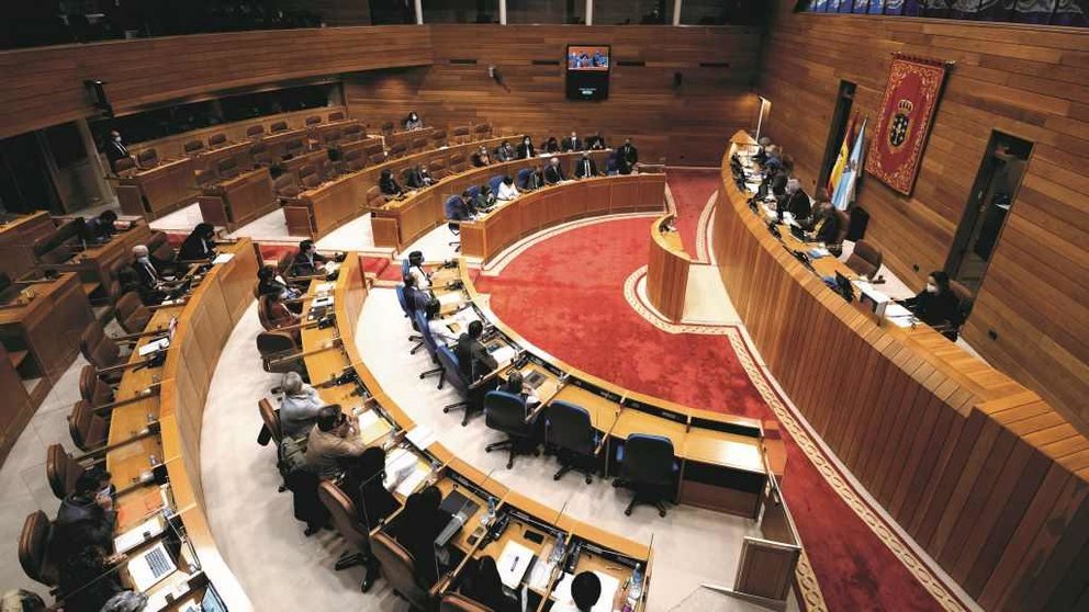 Sesión de control no Parlamento da Galiza. (Foto: Europa Press)