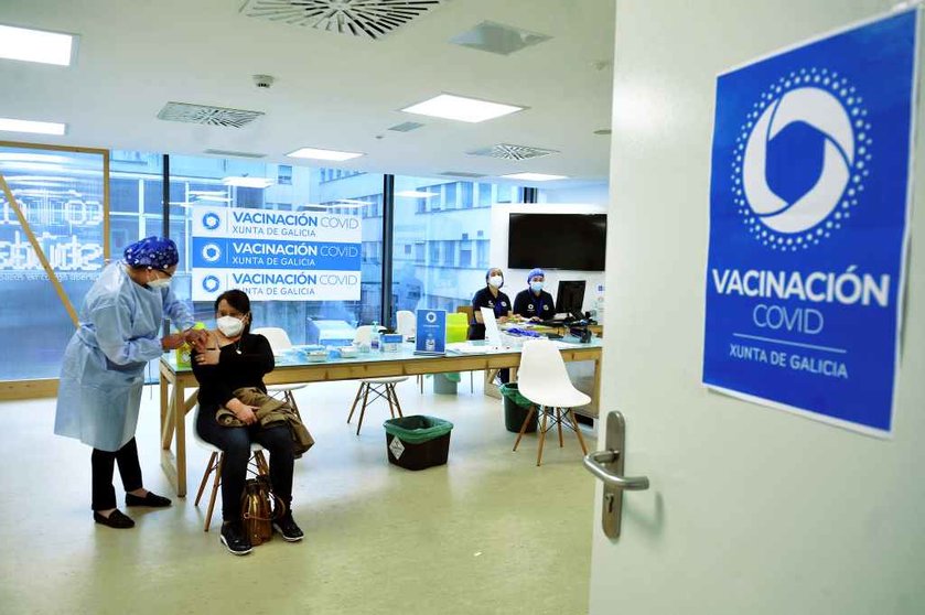 Vacinación en Ourese (Foto: Rosa Veiga / Europa Press)