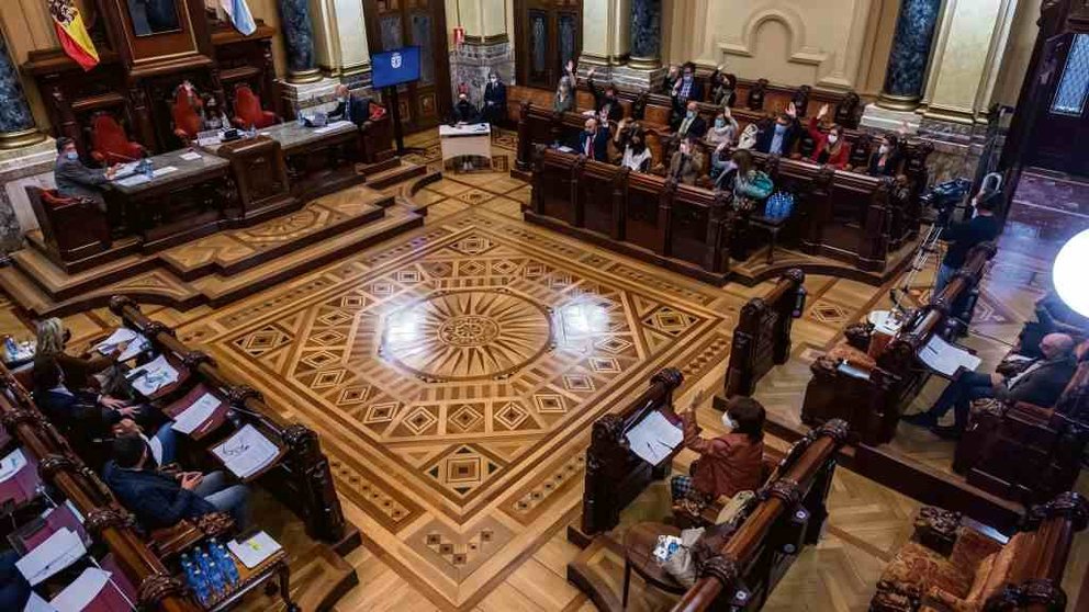 Pleno da Corporación municipal da Coruña. (Foto: Nós Diario)