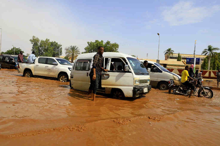 A capital de Sudán, Khartún, despois dunhas inundacións que afectaron 300.000 persoas en setembro. (Foto: Xinhua News / Contactophoto / Mohamed Khidir)
