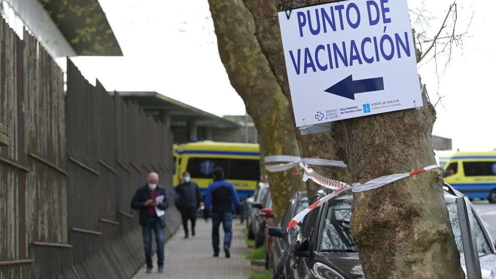 Punto de vacinación na Coruña, nunha imaxe de arquivo (Foto: M. Dylan/Europa Press).