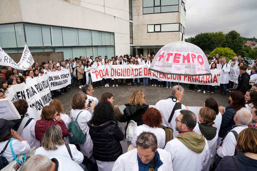 Mobilización do persoal de Atención Primaria o pasado xuño en Compostela. (Foto: Álvaro Ballesteros / Europa Press)