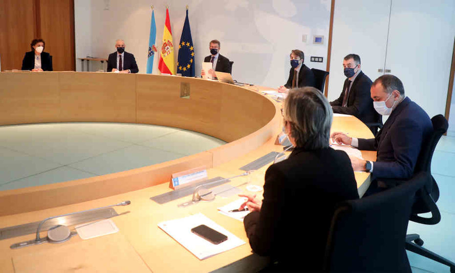 Un intre do Consello de Goberno da Xunta da Galiza decorrido onte, o primeiro de 2022. (Foto: Arxina)