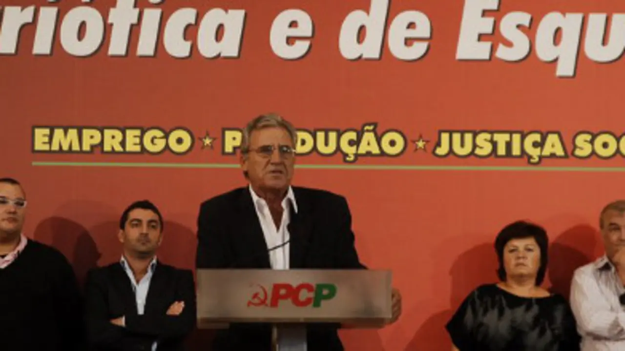 Jer&oacute;nimo De Sousa, secretario geral do PCP