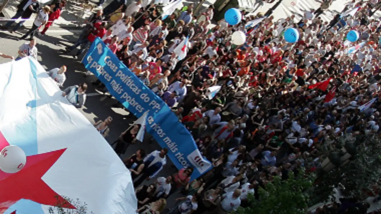 Folga xeral do 29-M. Mobilizaci&oacute;n en Vigo [Imaxe: CIG]